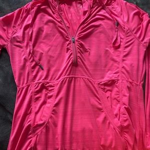Hot pink quarter zip size medium hot pink
